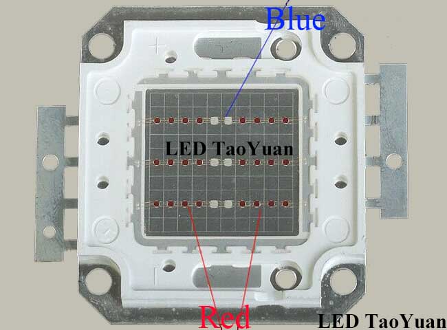 30W LED Grow Light Chip 660-460nm - Click Image to Close